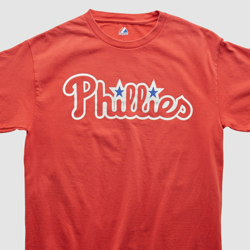 Philadelphia Phillies Majestic 2000s T-shirt Red Vintage