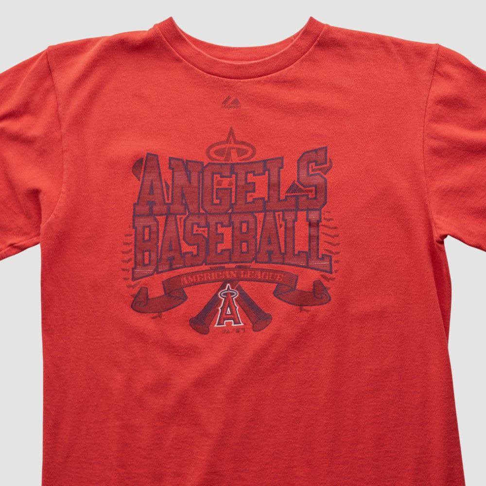 Los Angeles Angels Majestic 2000s T-shirt Red Vintage