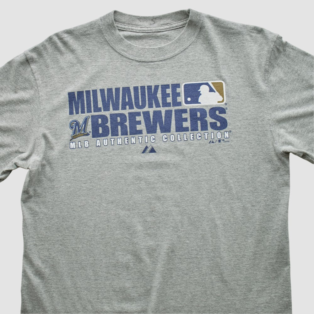 Milwaukee Brewers 2008 T-shirt Heather Gray Vintage