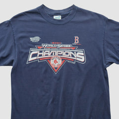 Boston Red Sox M&O Knits 2004 T-shirt Navy Vintage