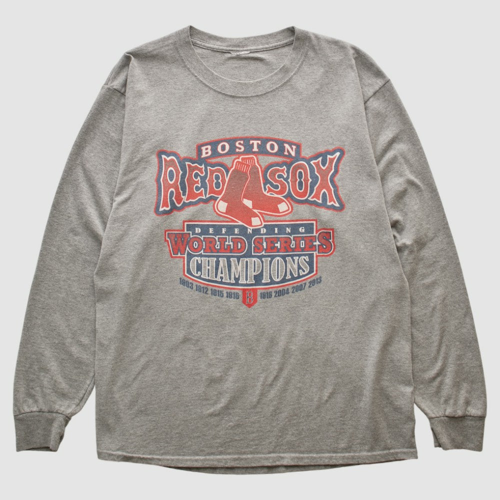 Boston Red Sox 2013 Long Sleeve T-shirt Heather Gray Vintage