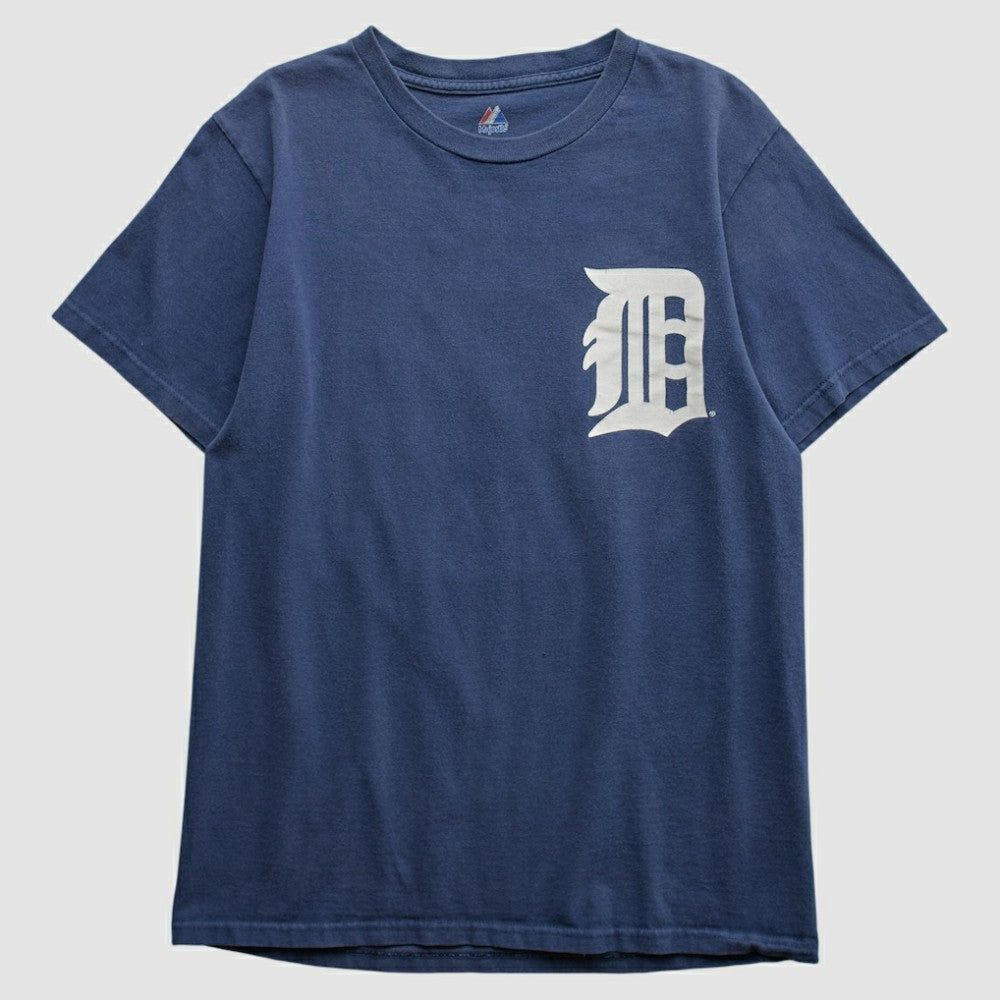 Detroit Tigers Majestic 2000s T-shirt Navy Vintage