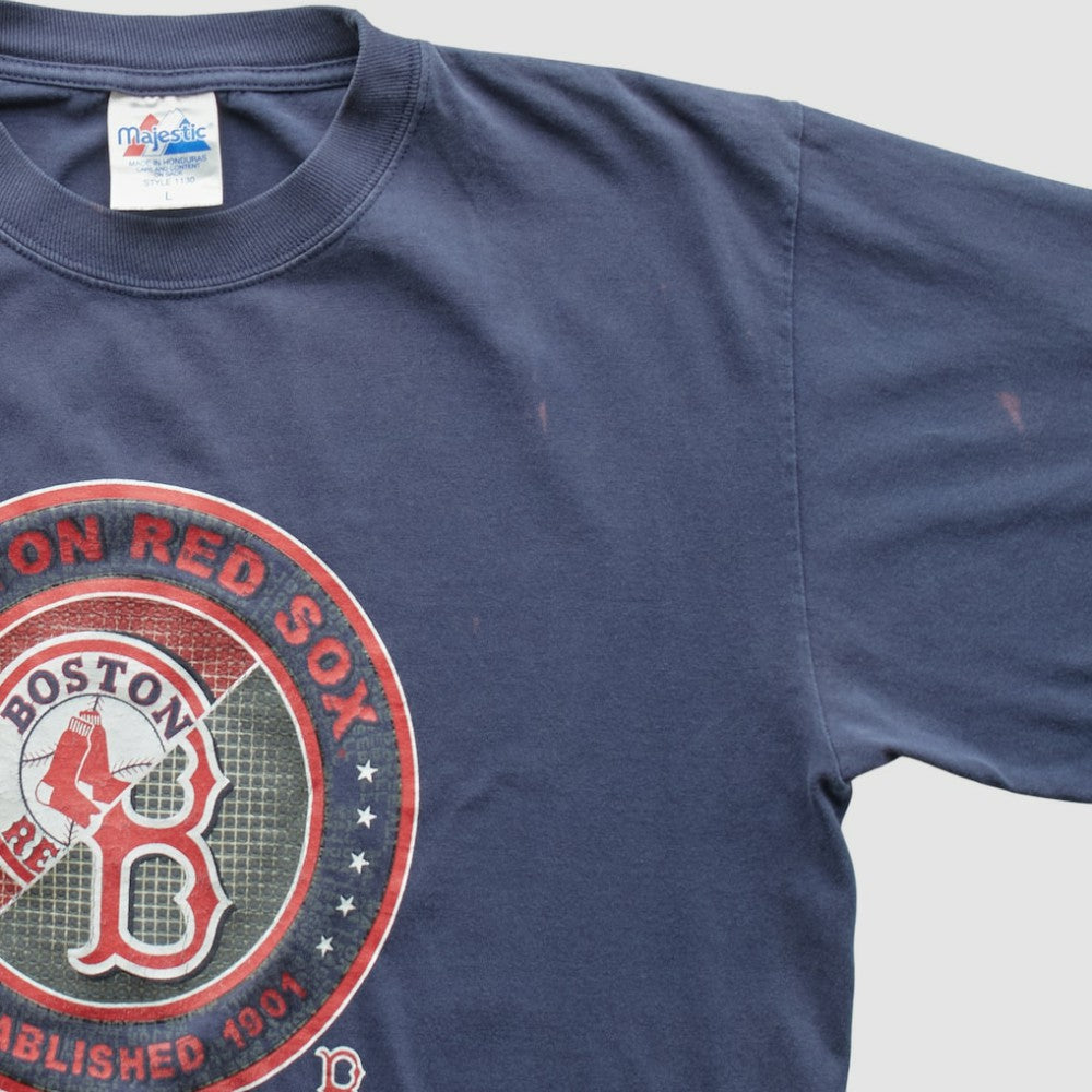 Boston Red Sox Majestic 2000s T-shirt Navy Vintage
