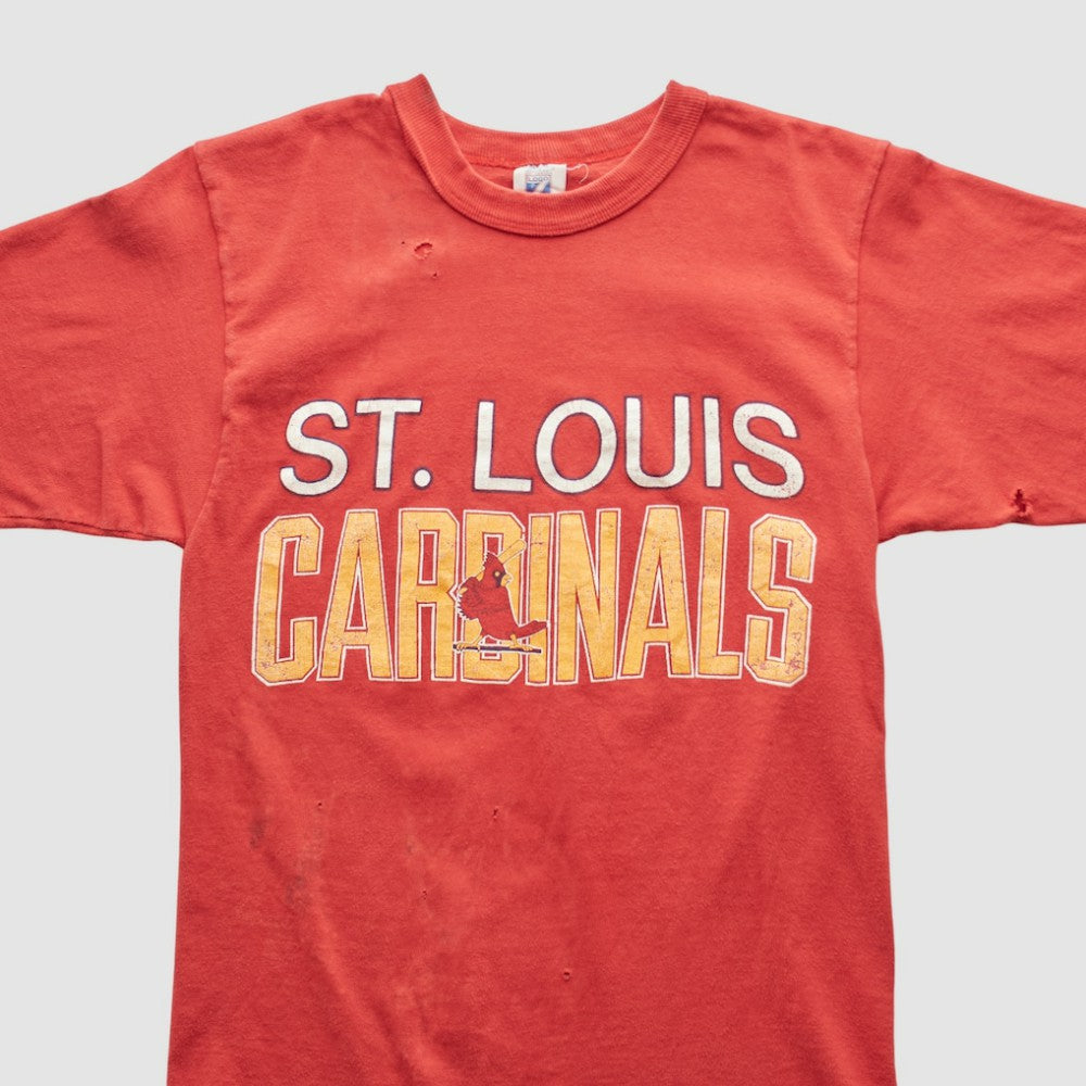 St. Louis Cardinals Logo 7 90s T-shirt Red Vintage