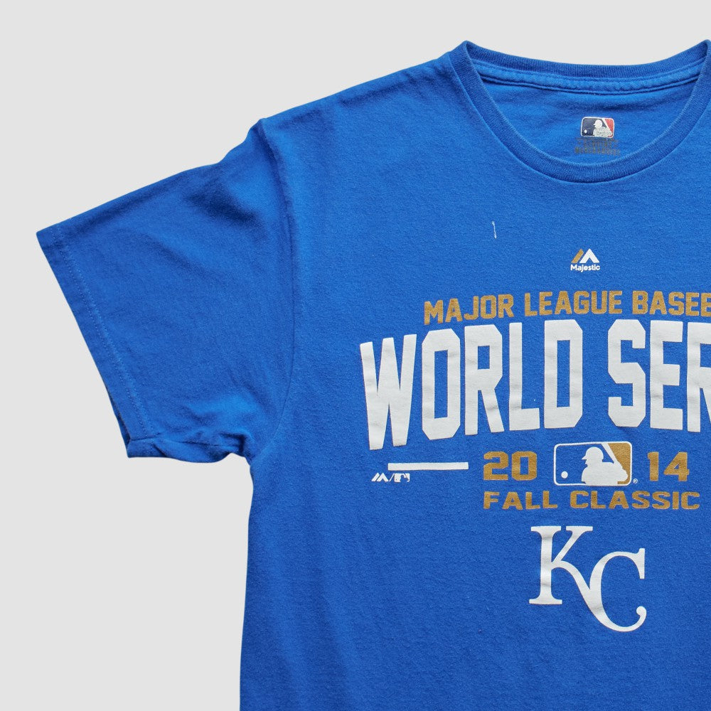 Kansas City Royals Majestic 2014 T-shirt Blue Vintage