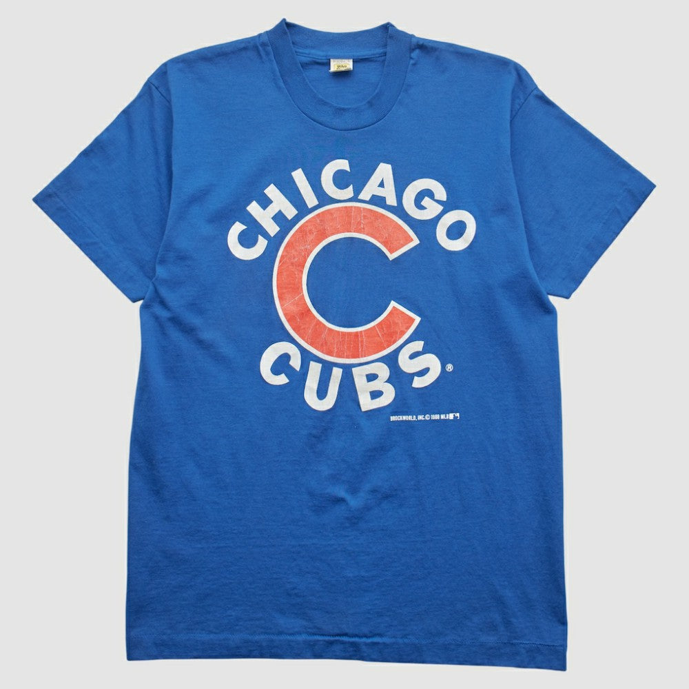 Chicago Cubs Velva Sheen 1988 T-shirt Blue Vintage