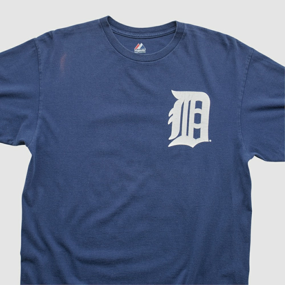 Detroit Tigers Majestic 2000s T-shirt Navy Vintage