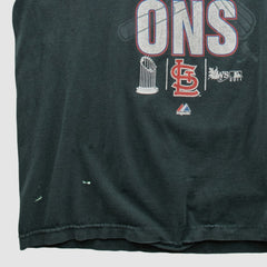 St. Louis Cardinals 2011 Long Sleeve T-shirt Charcoal Vintage
