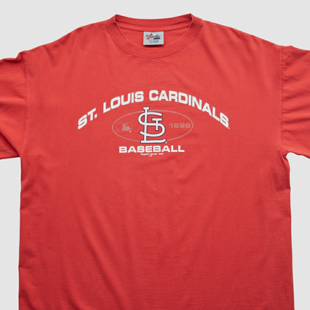 St. Louis Cardinals Majestic 2000 T-shirt Red Vintage