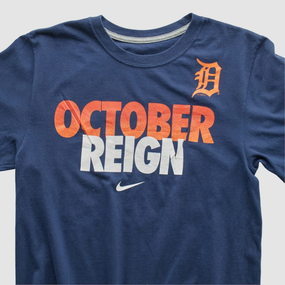 Detroit Tigers 2010s T-shirt Navy Vintage | Nike
