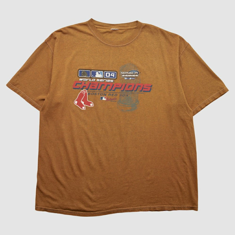 Boston Red Sox 2004 T-shirt Brown Vintage