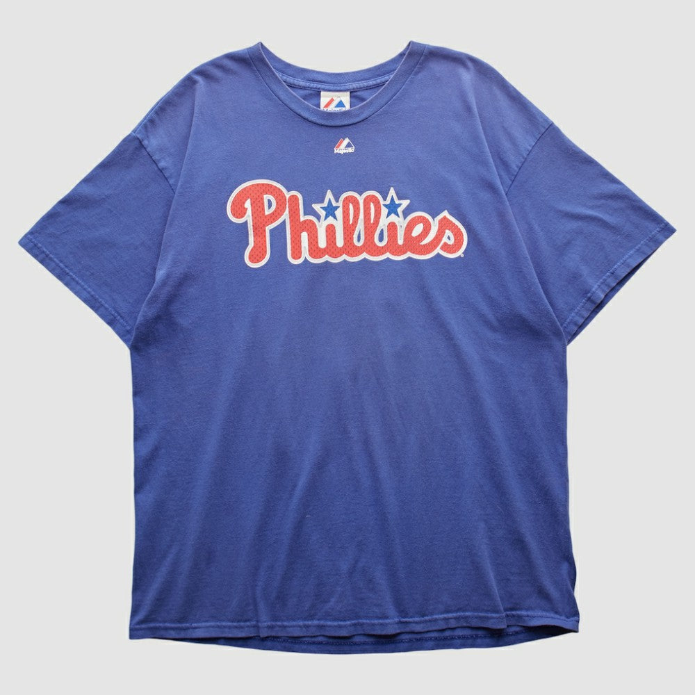 Philadelphia Phillies Majestic 2010s T-shirt Blue Vintage