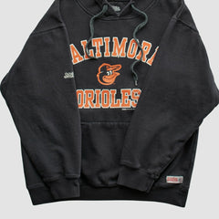 Baltimore Orioles Stitches 2015 Hooded Pullover Sweatshirt Black Vintage