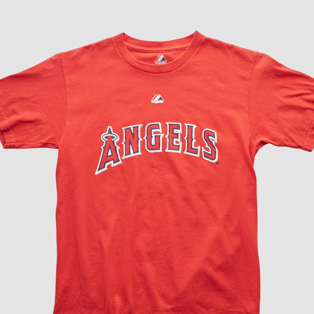 Los Angeles Angels Majestic 2000s T-shirt Red Vintage
