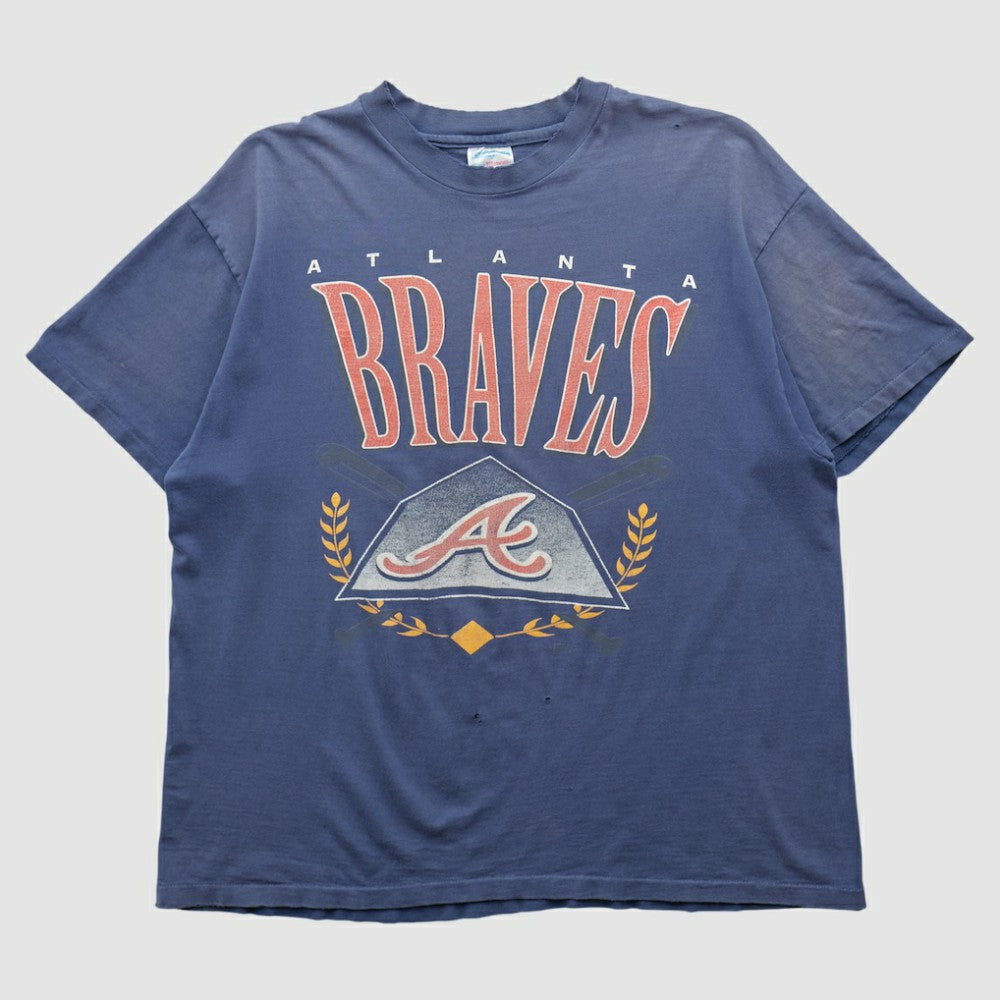Atlanta Braves Hanes 90s T-shirt Navy Vintage