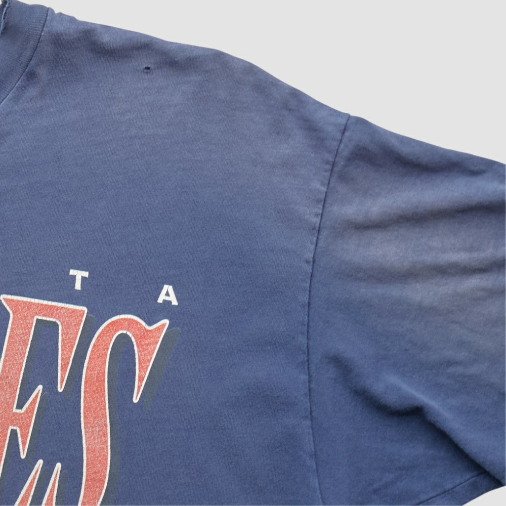 Atlanta Braves Hanes 90s T-shirt Navy Vintage