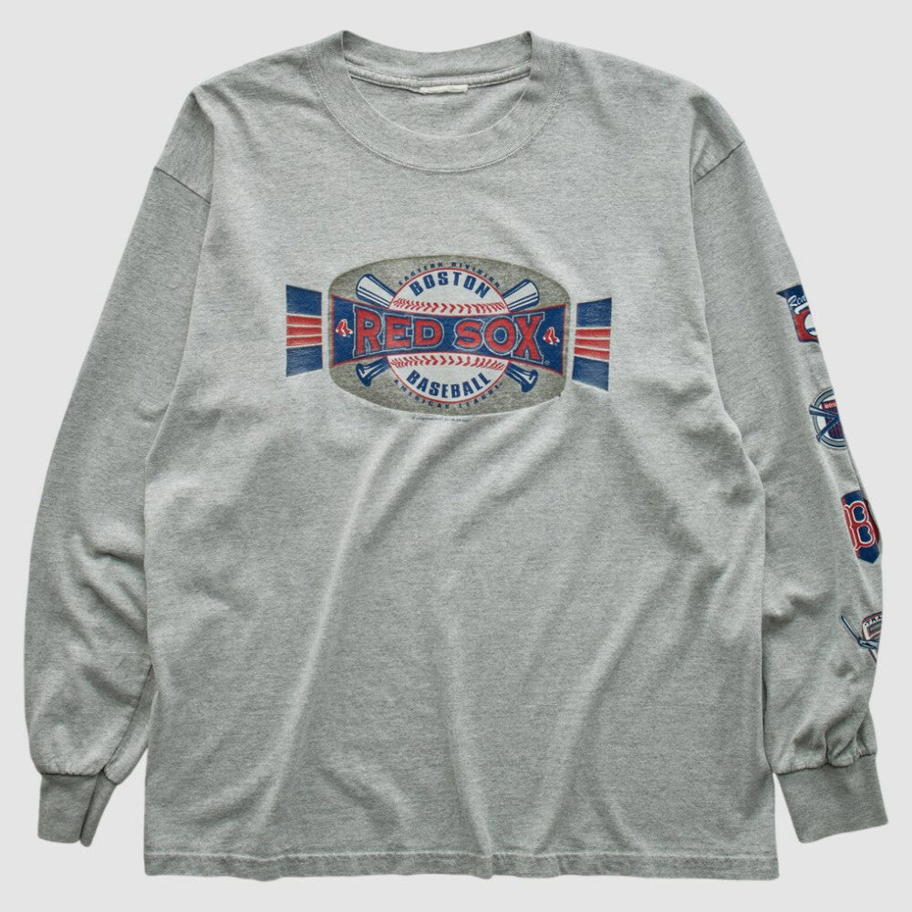 Boston Red Sox 2001 Long Sleeve T-shirt Heather Gray Vintage