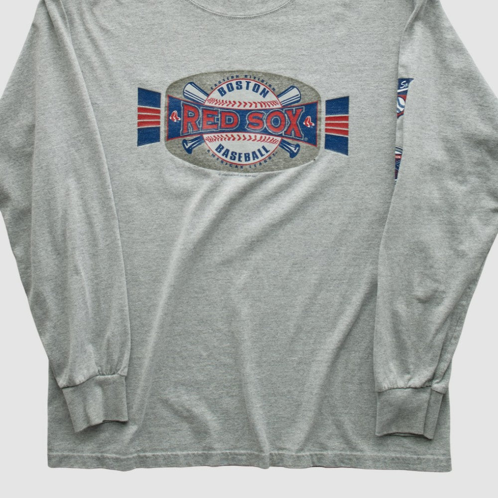 Boston Red Sox 2001 Long Sleeve T-shirt Heather Gray Vintage
