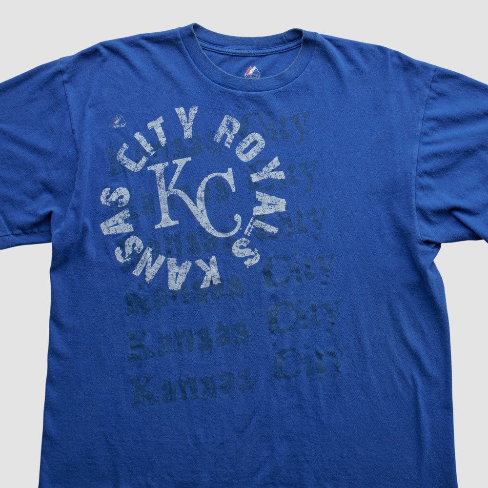 Kansas City Royals Majestic 2010s T-shirt Blue Vintage