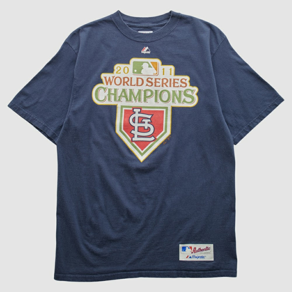 St. Louis Cardinals Majestic 2011 T-shirt Navy Vintage