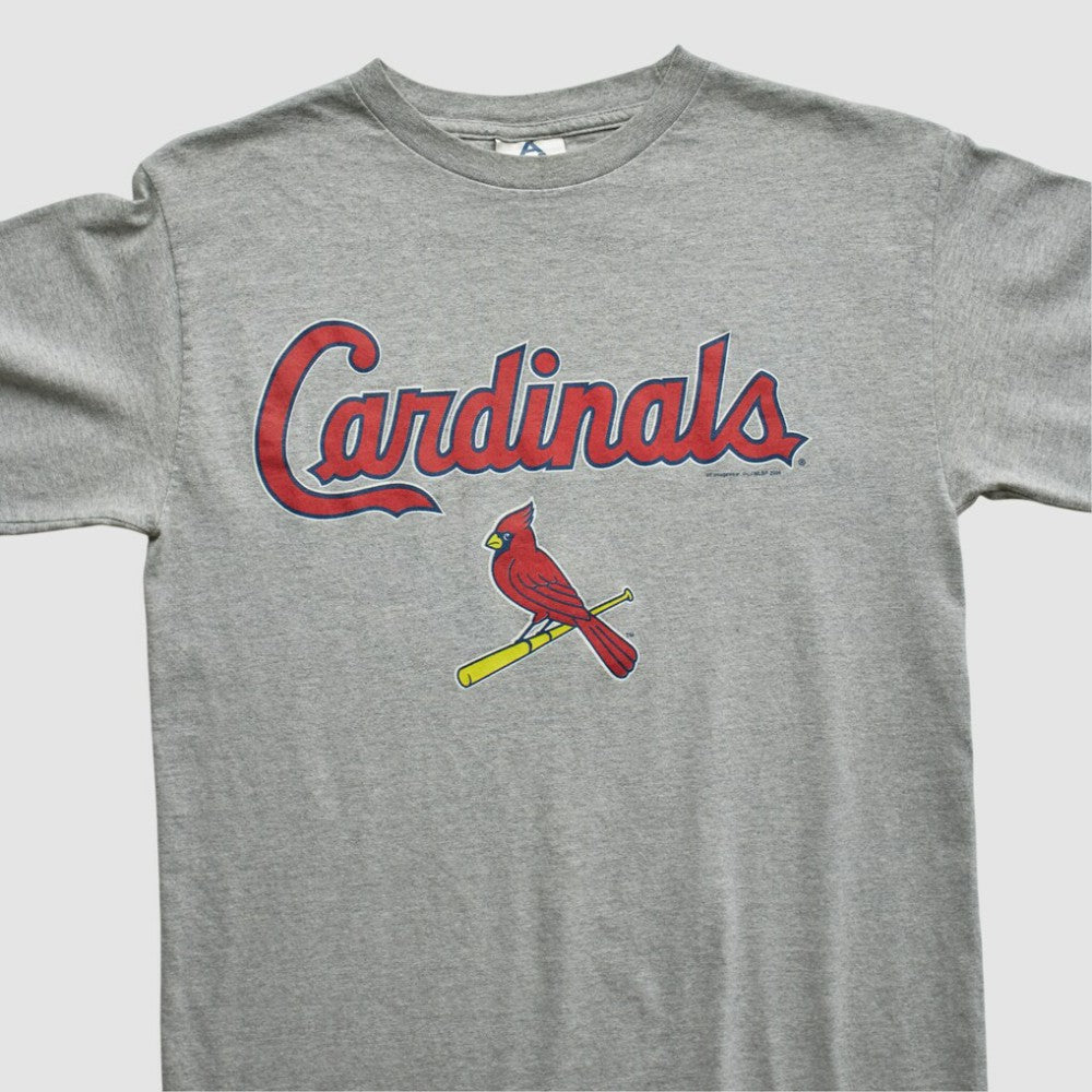 St. Louis Cardinals 2000s Long Sleeve T-shirt Heather Gray Vintage
