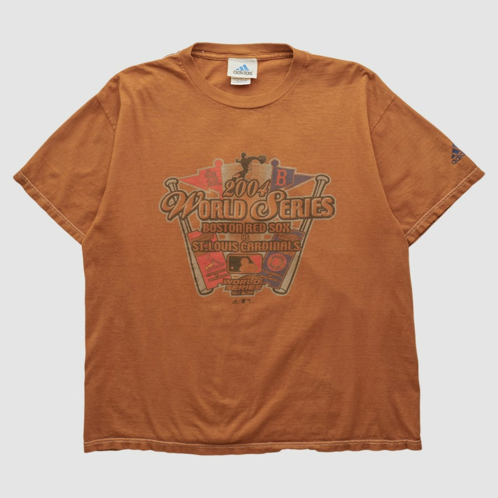 MLB World Series Adidas 2004 T-shirt Orange Vintage
