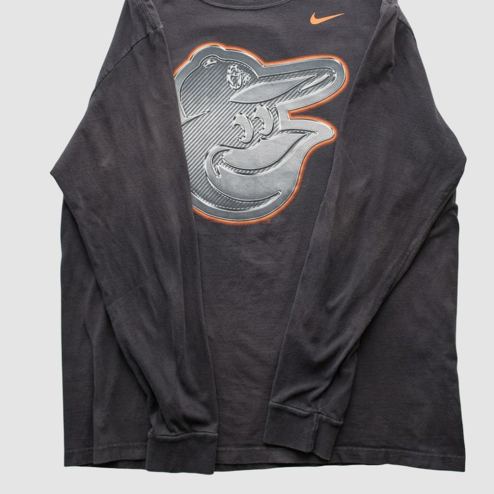 Baltimore Orioles 2010s Long Sleeve T-shirt Black Vintage | Nike