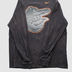 Baltimore Orioles 2010s Long Sleeve T-shirt Black Vintage | Nike