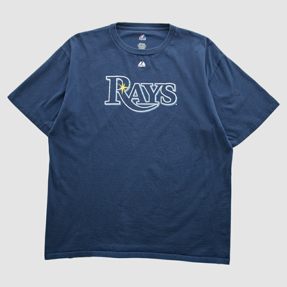 Tampa Bay Rays Majestic 2010s T-shirt Navy Vintage