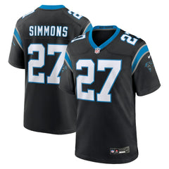 Isaiah Simmons Carolina Panthers Team Game Jersey - Black