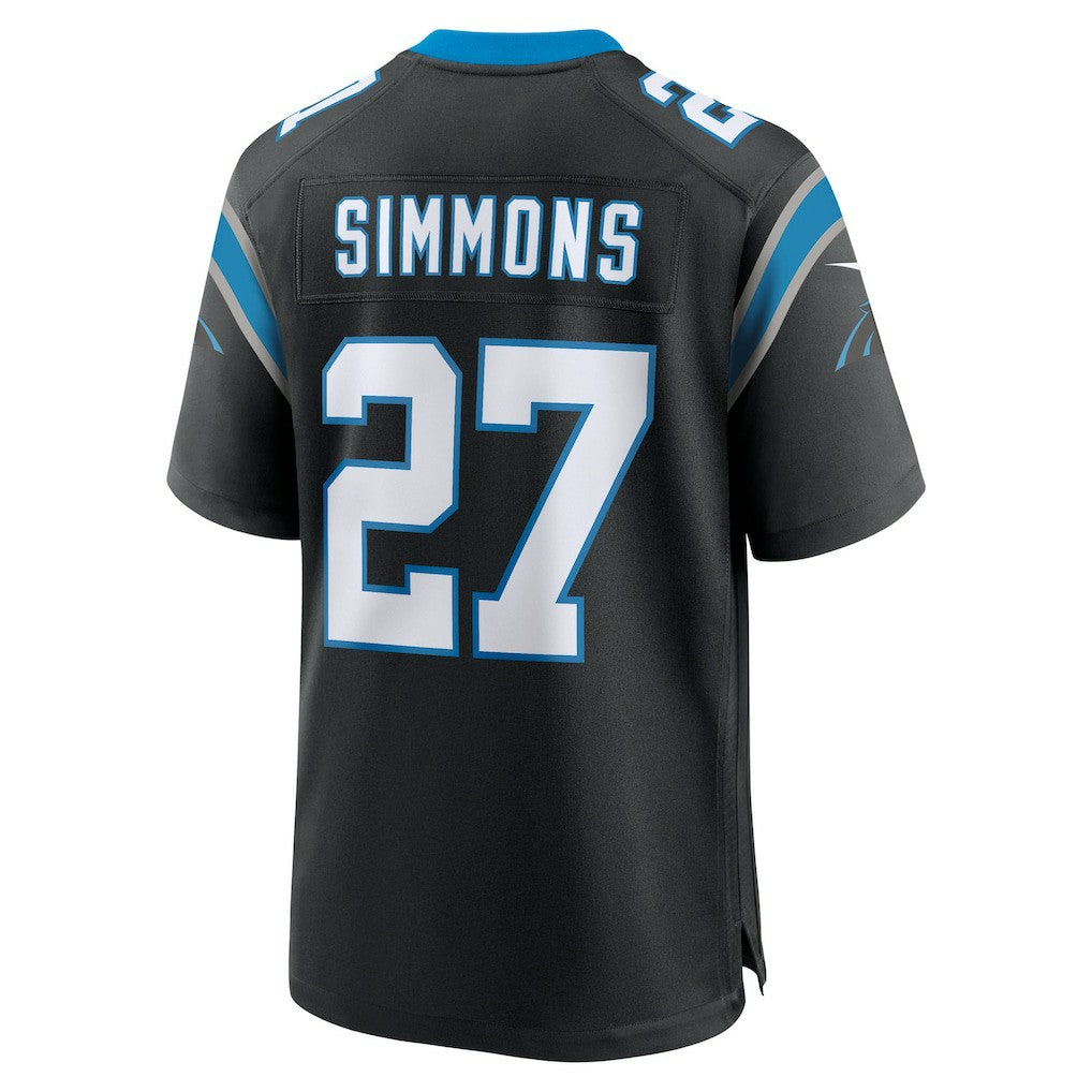Isaiah Simmons Carolina Panthers Team Game Jersey - Black