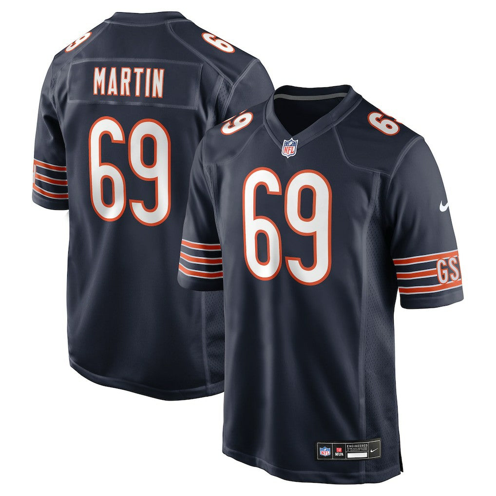 Jeremiah Martin Chicago Bears Team Game Jersey - Navy