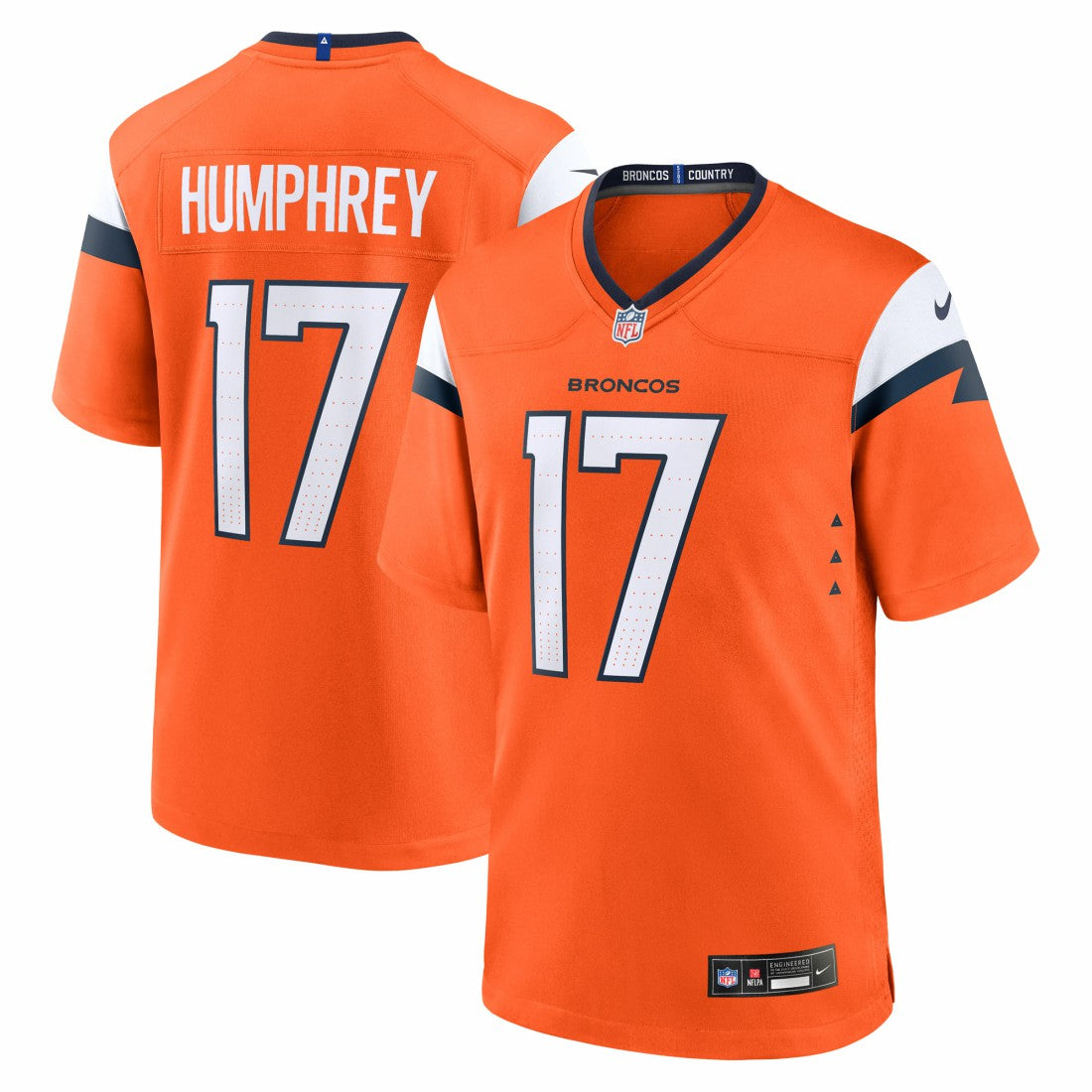 Lil'Jordan Humphrey Denver Broncos Team Game Jersey - Orange