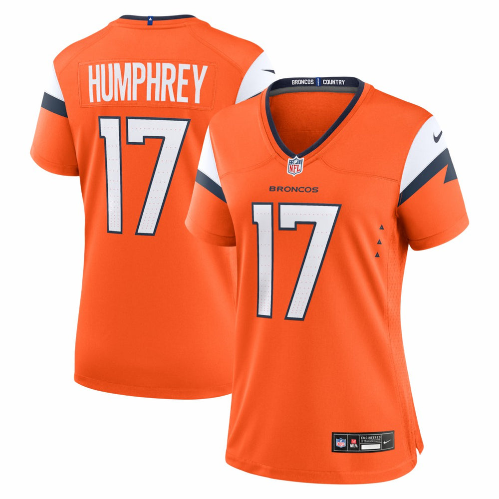 Lil'Jordan Humphrey Denver Broncos Women's Team Game Jersey - Orange