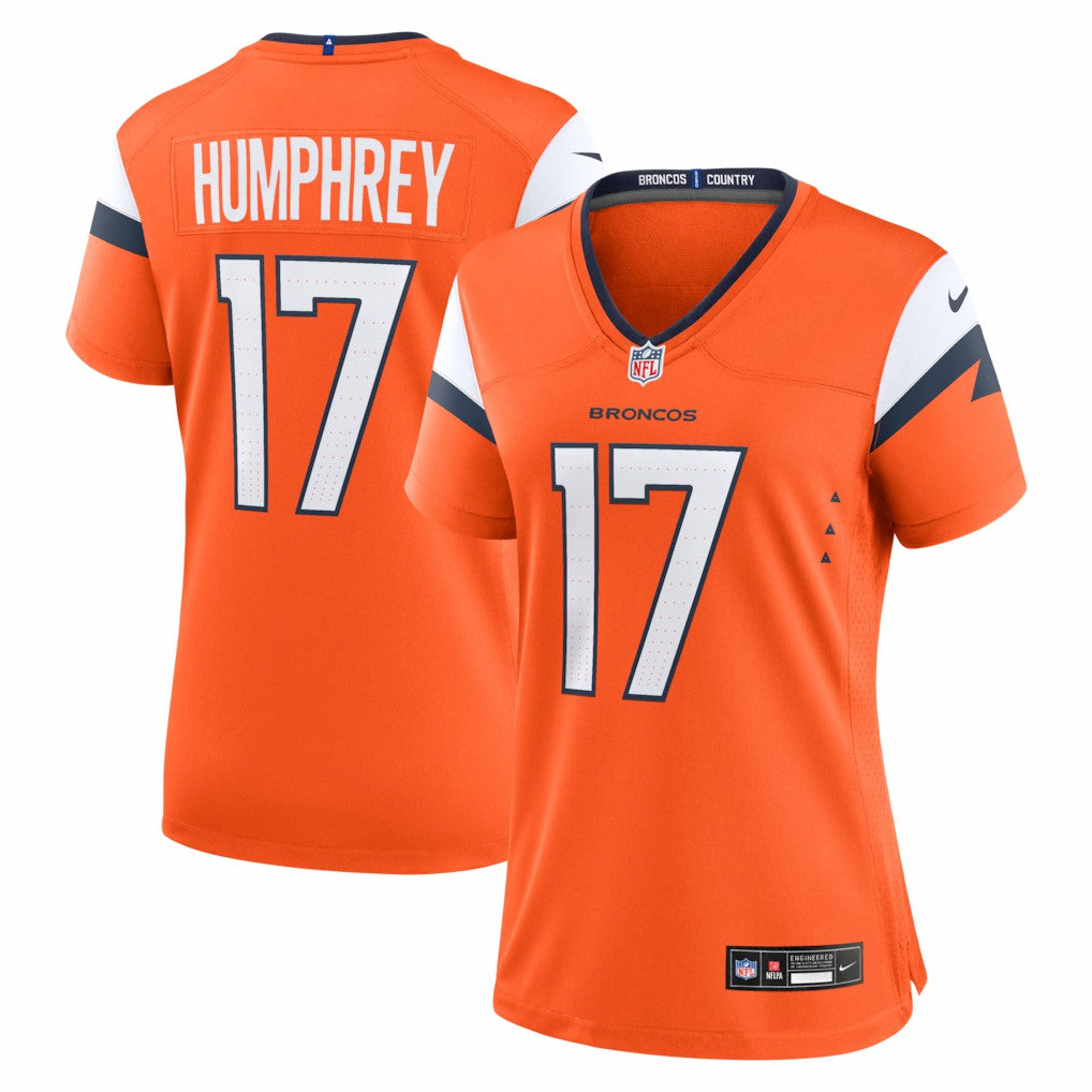 Lil'Jordan Humphrey Denver Broncos Women's Team Game Jersey - Orange