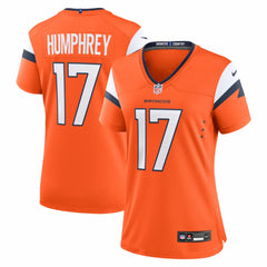 Lil'Jordan Humphrey Denver Broncos Women's Team Game Jersey - Orange