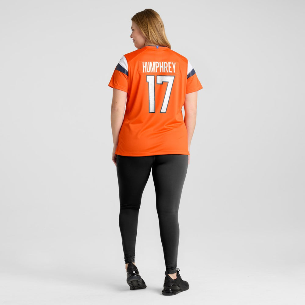 Lil'Jordan Humphrey Denver Broncos Women's Team Game Jersey - Orange