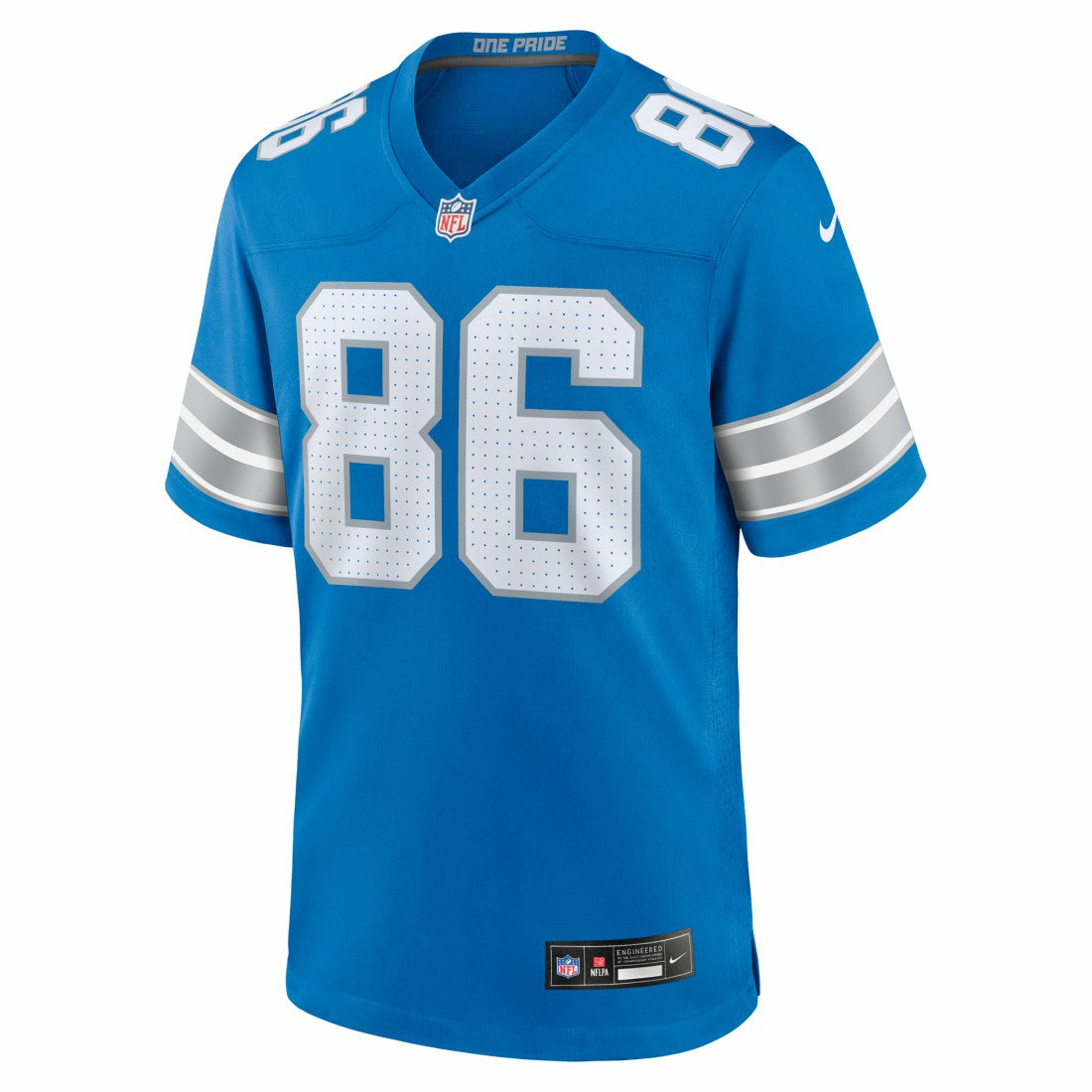 Anthony Firkser Detroit Lions Team Game Jersey - Blue