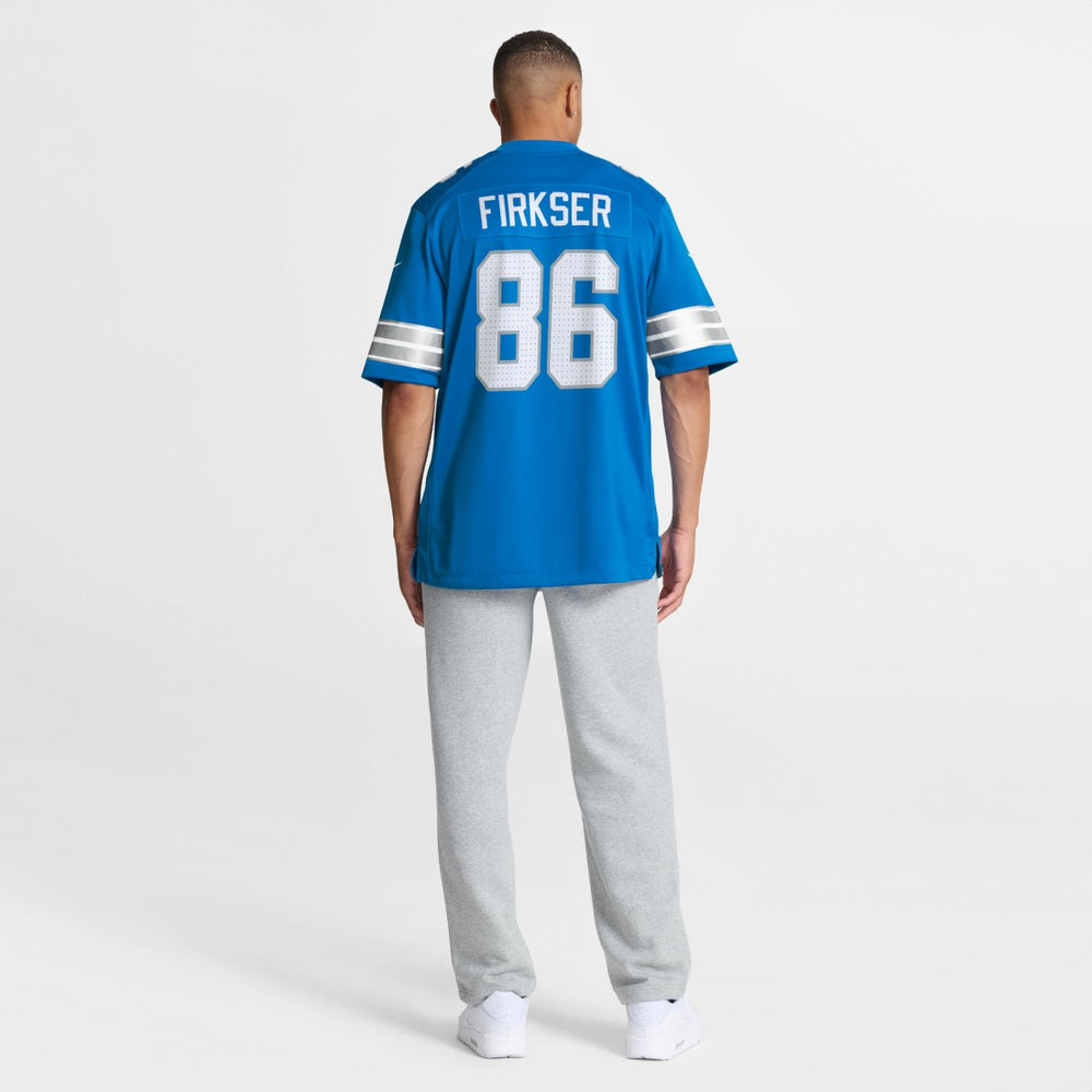 Anthony Firkser Detroit Lions Team Game Jersey - Blue