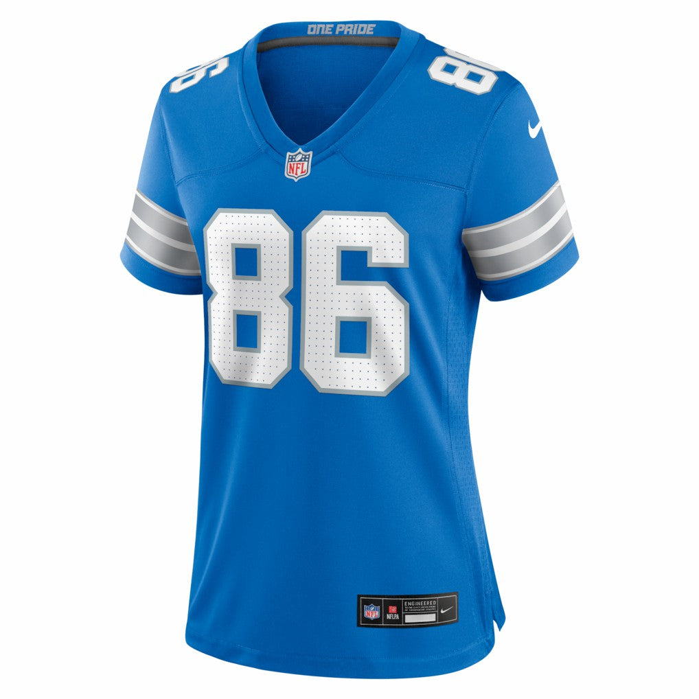 Anthony Firkser Detroit Lions Women's Team Game Jersey - Blue