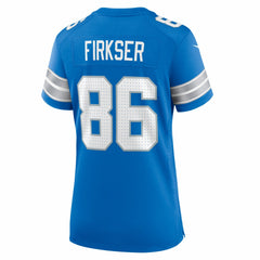 Anthony Firkser Detroit Lions Women's Team Game Jersey - Blue