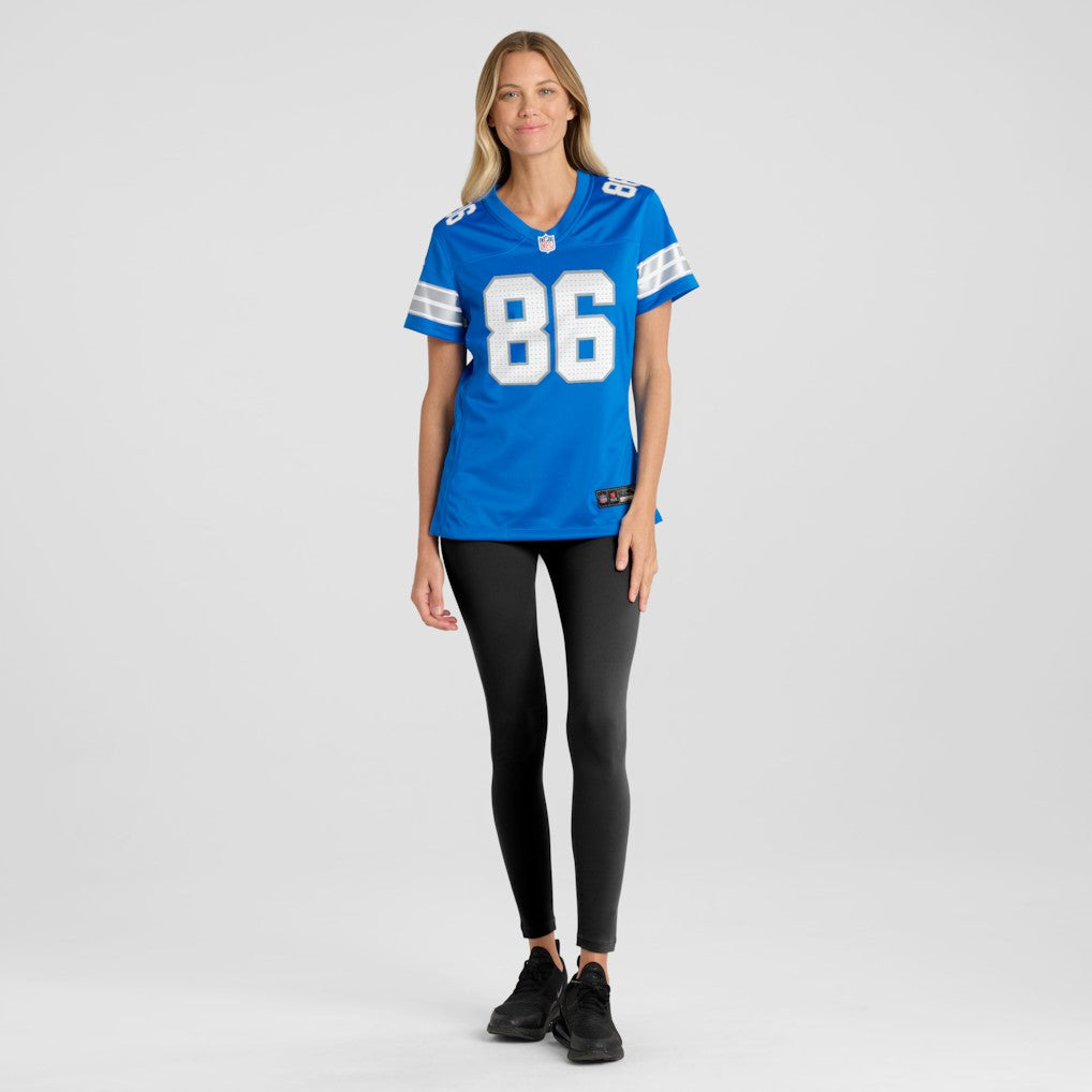 Anthony Firkser Detroit Lions Women's Team Game Jersey - Blue