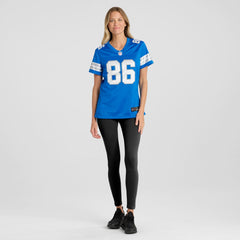 Anthony Firkser Detroit Lions Women's Team Game Jersey - Blue