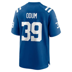 George Odum Indianapolis Colts Team Game Jersey - Royal