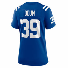 George Odum Indianapolis Colts Women's Team Game Jersey - Royal