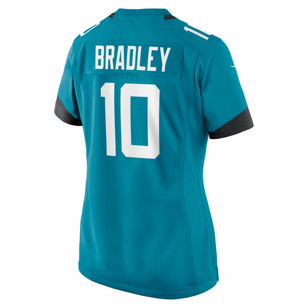 Carter Bradley Jacksonville Jaguars Women's Team Game Jersey - Teal