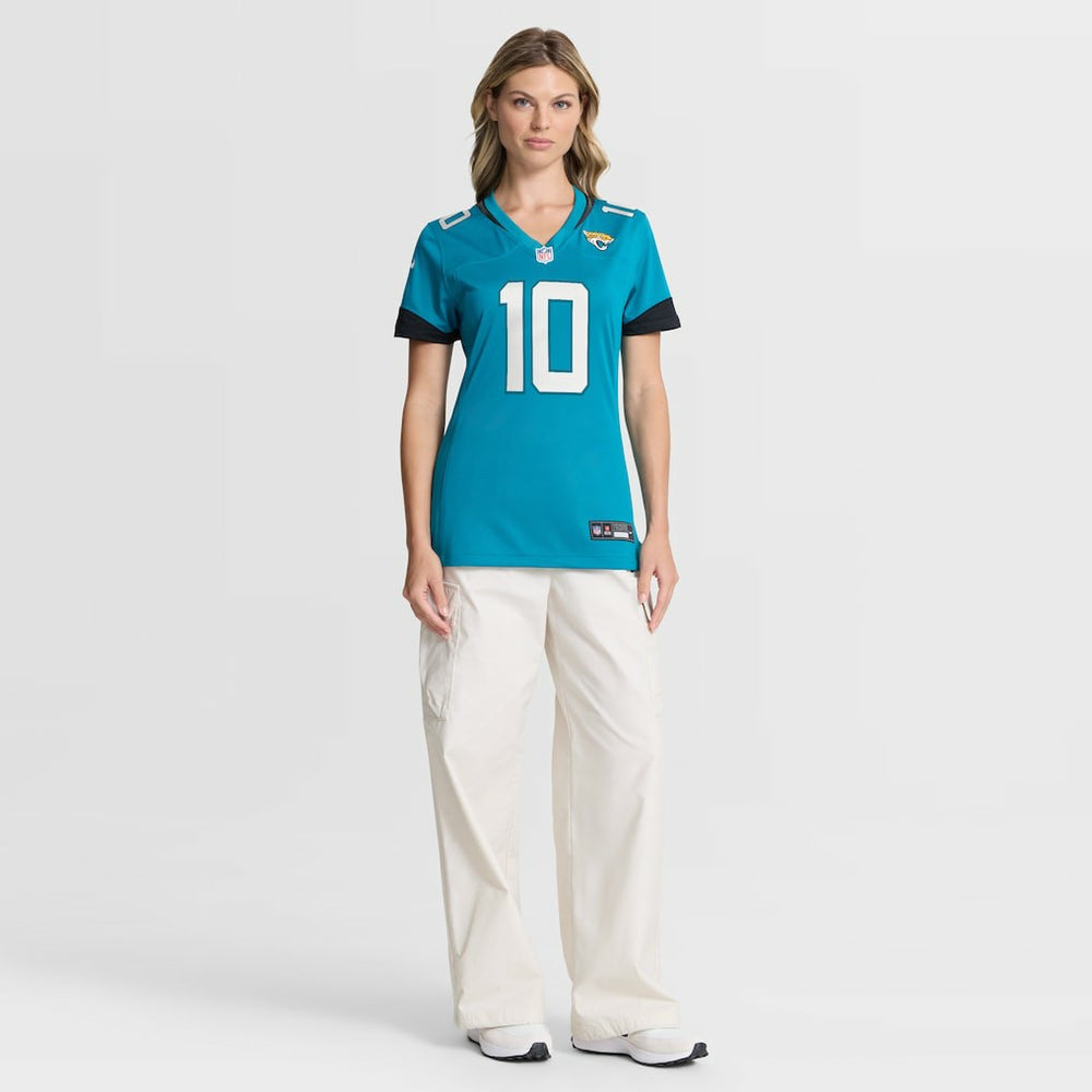 Carter Bradley Jacksonville Jaguars Women's Team Game Jersey - Teal
