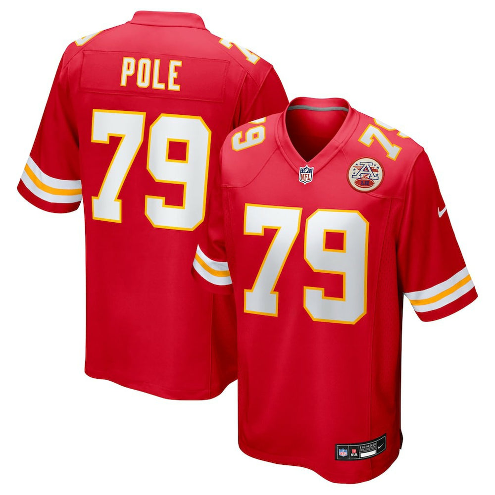 Esa Pole Kansas City Chiefs Team Game Jersey - Red