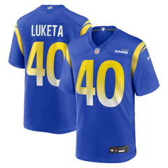 Jesse Luketa Los Angeles Rams Team Game Jersey - Royal