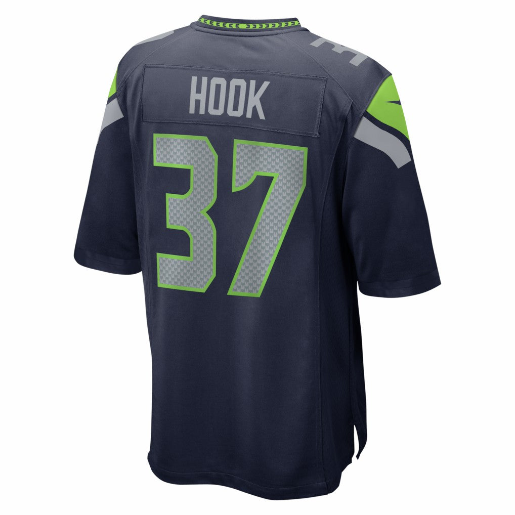 Maxen Hook Seattle Seahawks Team Game Jersey - College Navy